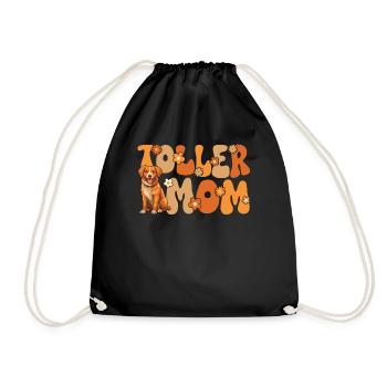 Nouvelle-Écosse Duck Tolling Retriever Groovy Toller - Sac de sport léger - noir - Devant