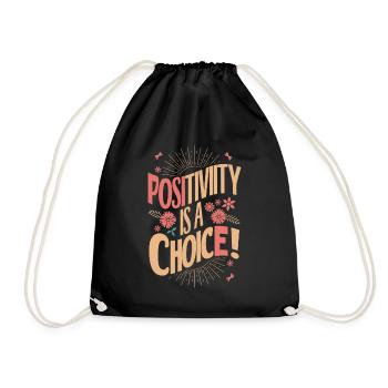 La positivité est un choix - Sac de sport léger - noir - Devant