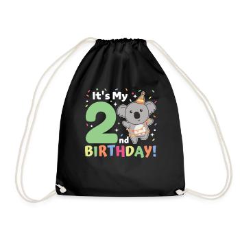 Koala pour les enfants de 2 ans - Sac de sport léger - noir - Devant