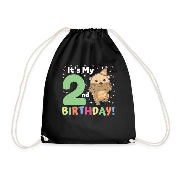 Loutre pour les enfants de 2 ans - Sac de sport léger - noir - Devant