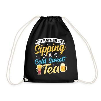 Thé sucré - Sac de sport léger - noir - Devant