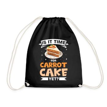 Dicton drôle de gâteau aux carottes - Sac de sport léger - noir - Devant