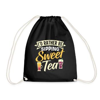Sweet Tea - Drawstring Bag - black - Front