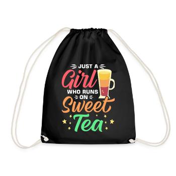 Thé sucré - Sac de sport léger - noir - Devant