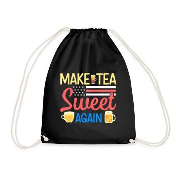 Thé sucré - Sac de sport léger - noir - Devant