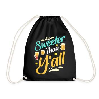 Thé sucré - Sac de sport léger - noir - Devant