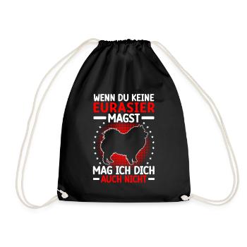 L’Eurasier ne t’aime pas non plus Spitz eurasien - Sac de sport léger - noir - Devant