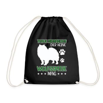 Wolfspitz ne fait pas confiance à Keeshond - Sac de sport léger - noir - Devant