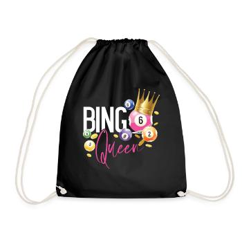Bingo Player Queen Bingo Queen - Turnbeutel - Schwarz - Vorne
