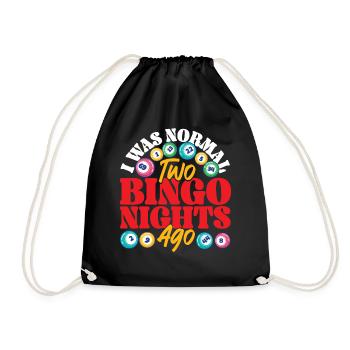 Bingo Player I Was Normal Two - Drawstring Bag - black - Front