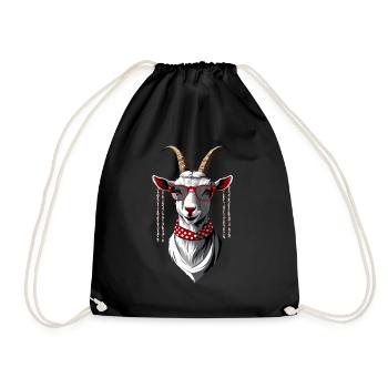 Drôle de maman chèvre parfaite pour la fête des mères - Sac de sport léger - noir - Devant