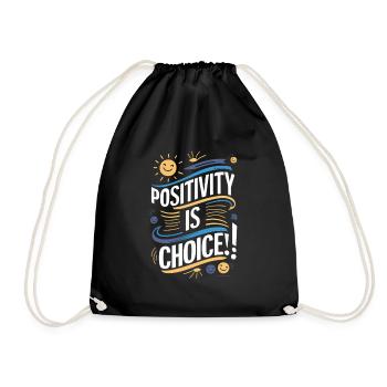 La positivité est un choix - Sac de sport léger - noir - Devant