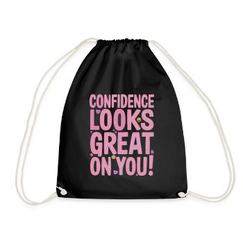 La confiance en soi vous convient très bien - Sac de sport léger - noir - Devant
