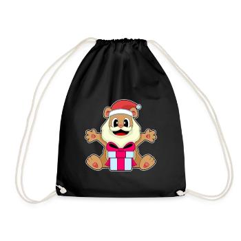 Forfait Noël ours - Sac de sport léger - noir - Devant