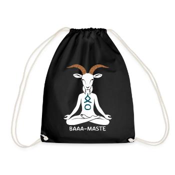 Pose de yoga de chèvre Baaa-Mast détendue - Sac de sport léger - noir - Devant