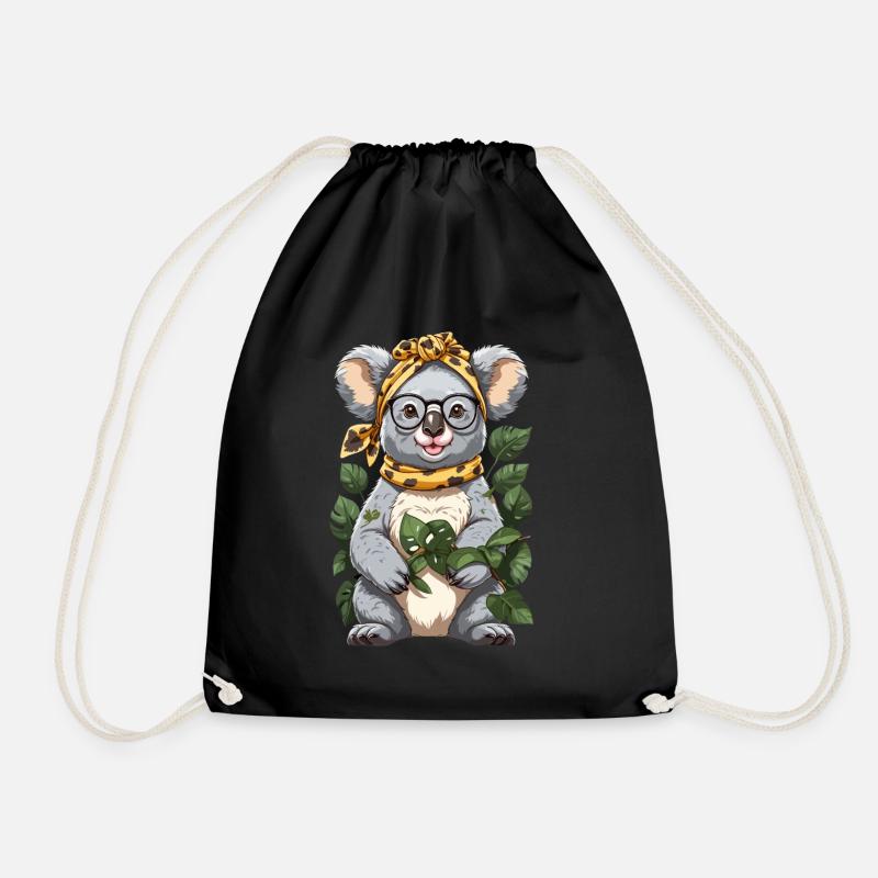 Drôle Koala Maman Mignon Koala Ours Amour - Sac de sport léger - noir