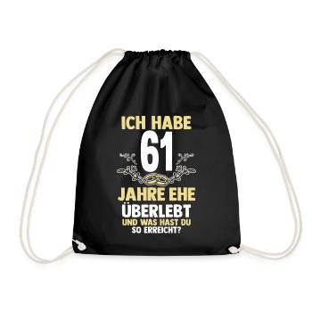 Mariage Ormes Mariage 61 ans Mariage - Sac de sport léger - noir - Devant