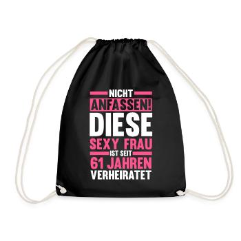 Mariage Ormes Mariage 61 ans Mariage - Sac de sport léger - noir - Devant