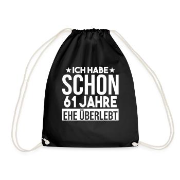 Mariage Ormes Mariage 61 ans Mariage - Sac de sport léger - noir - Devant