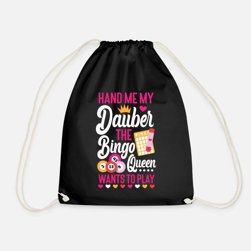 Bingo Player Queen Hand Me My - Turnbeutel - Schwarz