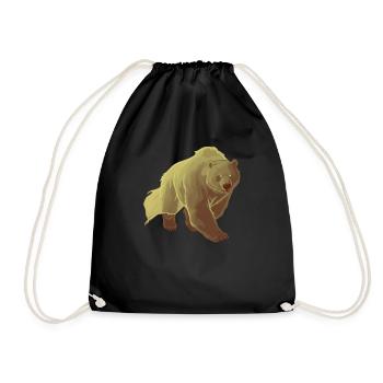 Grizzly Ours Halloween Ours brun - Sac de sport léger - noir - Devant