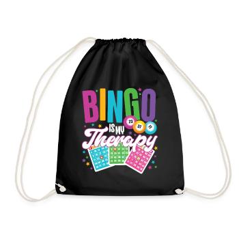 Le bingo est ma thérapie - Sac de sport léger - noir - Devant