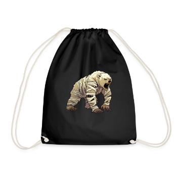Grizzlybär Halloween Braunbär - Turnbeutel - Schwarz - Vorne