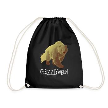 Grizzly Ours Halloween Ours brun - Sac de sport léger - noir - Devant
