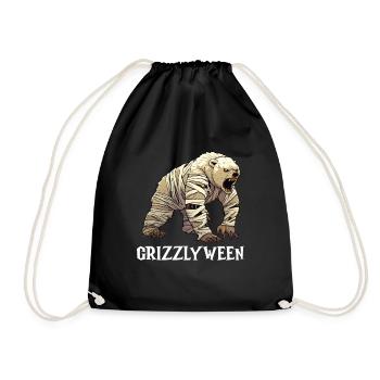 Grizzly Ours Halloween Ours brun - Sac de sport léger - noir - Devant