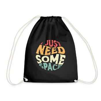 introverti j’ai juste besoin d’un peu d’espace introversion - Sac de sport léger - noir - Devant