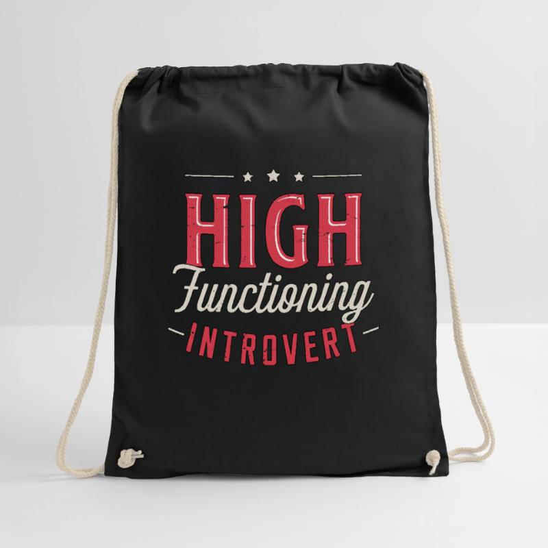 Introvert High Functioning Introverted Personality Drawstring Bag
