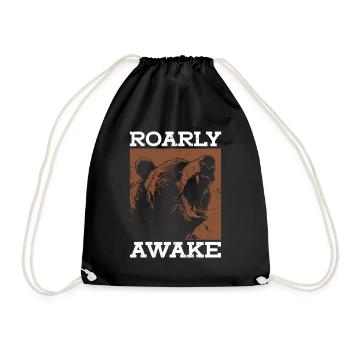Grizzly Bear Brown Bear - Drawstring Bag - black - Front