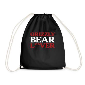 Grizzly Bear Brown Bear - Drawstring Bag - black - Front