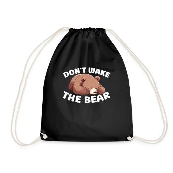 Grizzly Bear Brown Bear - Drawstring Bag - black - Front