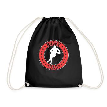 Rugby Dad Playing Rugby Daddy - Drawstring Bag - black - Front