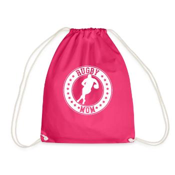 Joueuse de rugby Mama Rugby Mom - Sac de sport léger - fuchsia - Devant