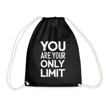 You Are Your Only Limit Motivation - Drawstring Bag - black - Front