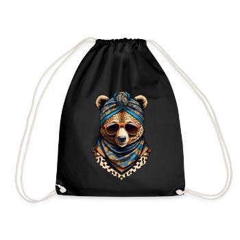 Drôle Maman Ours Mère Ours Ours Amoureux de l’Ours - Sac de sport léger - noir - Devant