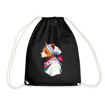 Drôle Maman Ours Mère Ours Ours Amoureux de l’Ours - Sac de sport léger - noir - Devant