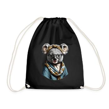 Drôle Koala Maman Mignon Koala Ours Amour - Sac de sport léger - noir - Devant