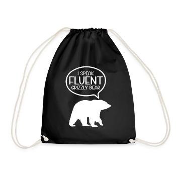 Grizzly Bear Brown Bear - Drawstring Bag - black - Front