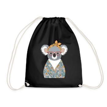 Drôle Koala Maman Mignon Fête des Mères Maman - Sac de sport léger - noir - Devant