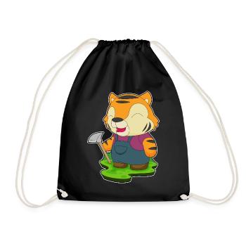 Mineur de tigre Exploitation minière à la pioche - Sac de sport léger - noir - Devant
