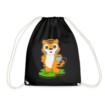 Tasse de tigre - Sac de sport léger - noir - Devant