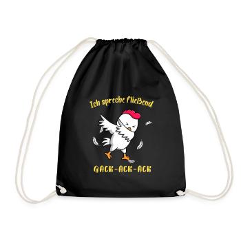 Poulets Whisperer Farm Poulet Poulailler Fermier - Sac de sport léger - noir - Devant