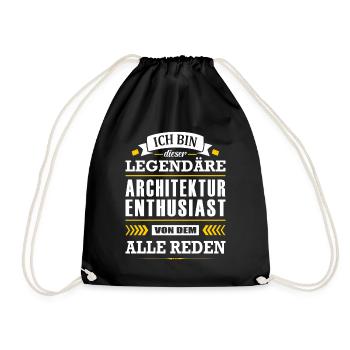Dieser Legendäre Architektur Enthusiast Architekt - Turnbeutel - Schwarz - Vorne