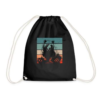 Grizzly Ours brun Ours brun - Sac de sport léger - noir - Devant