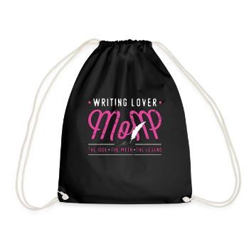 Écriture Amante Maman L’Idole Le Mythe Livre Écrivain - Sac de sport léger - noir - Devant