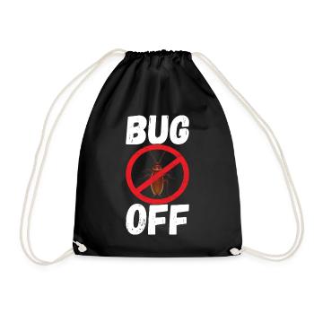 Pest Control Exterminator - Drawstring Bag - black - Front