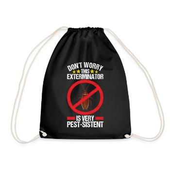 Exterminateur de lutte antiparasitaire - Sac de sport léger - noir - Devant